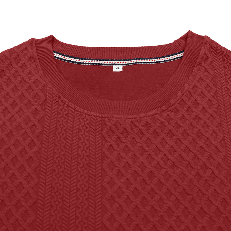 Arturo Textured Jacquard Crewneck Sweatshirt