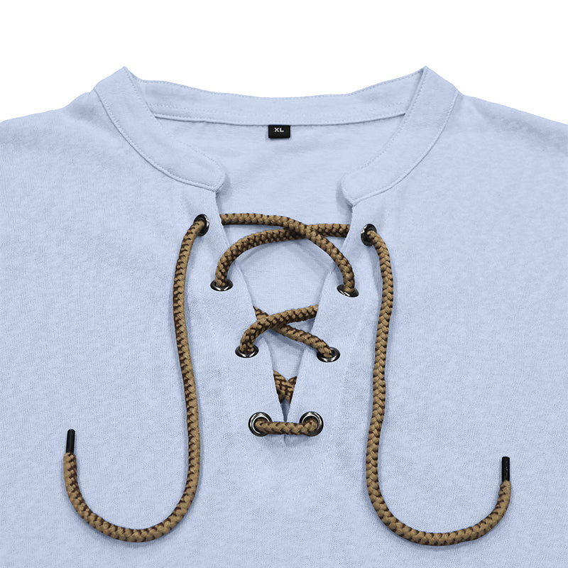 Peter Lace-Up Long Sleeve T-Shirt
