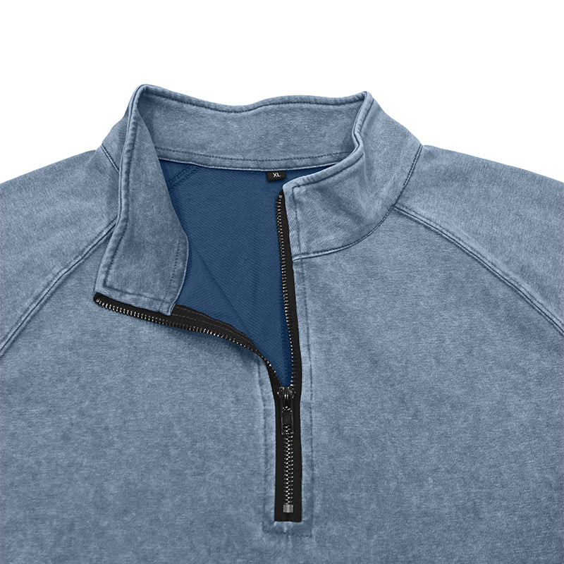 Jeremy  Vintage Wash Quarter-Zip Pullover