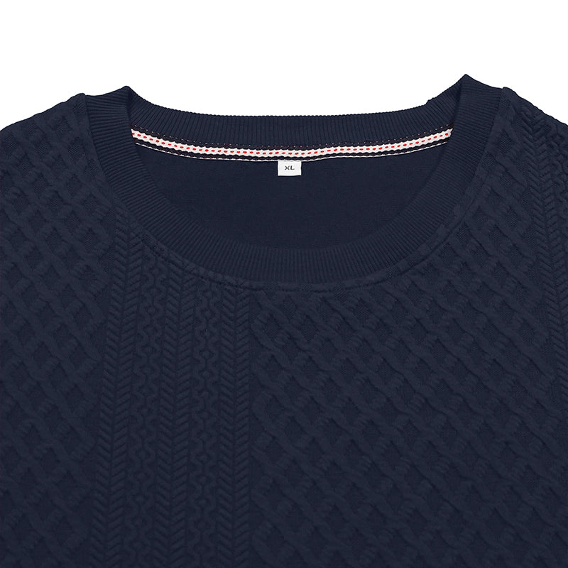 Arturo Textured Jacquard Crewneck Sweatshirt