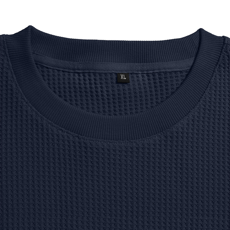 Relaxed Fit Waffle Sweatshirt
