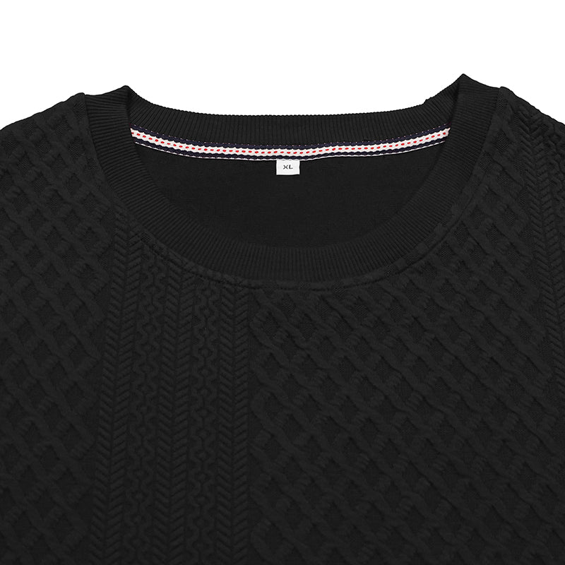 Arturo Textured Jacquard Crewneck Sweatshirt