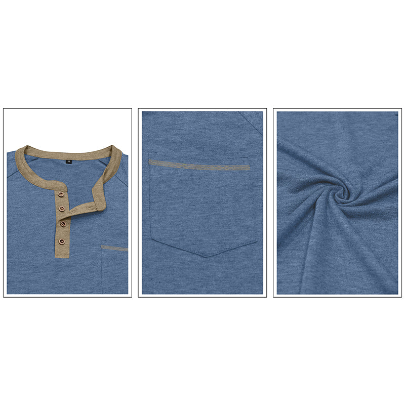 Stephen Long Sleeve Henley Shirt