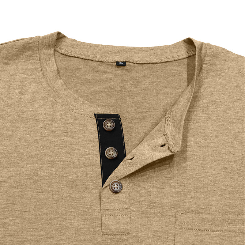 Men's Fashion Casual Henley  Shirts Sale