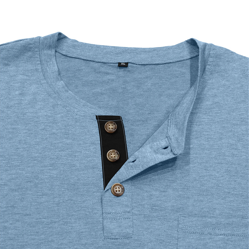 Men's Fashion Casual Henley  Shirts Sale