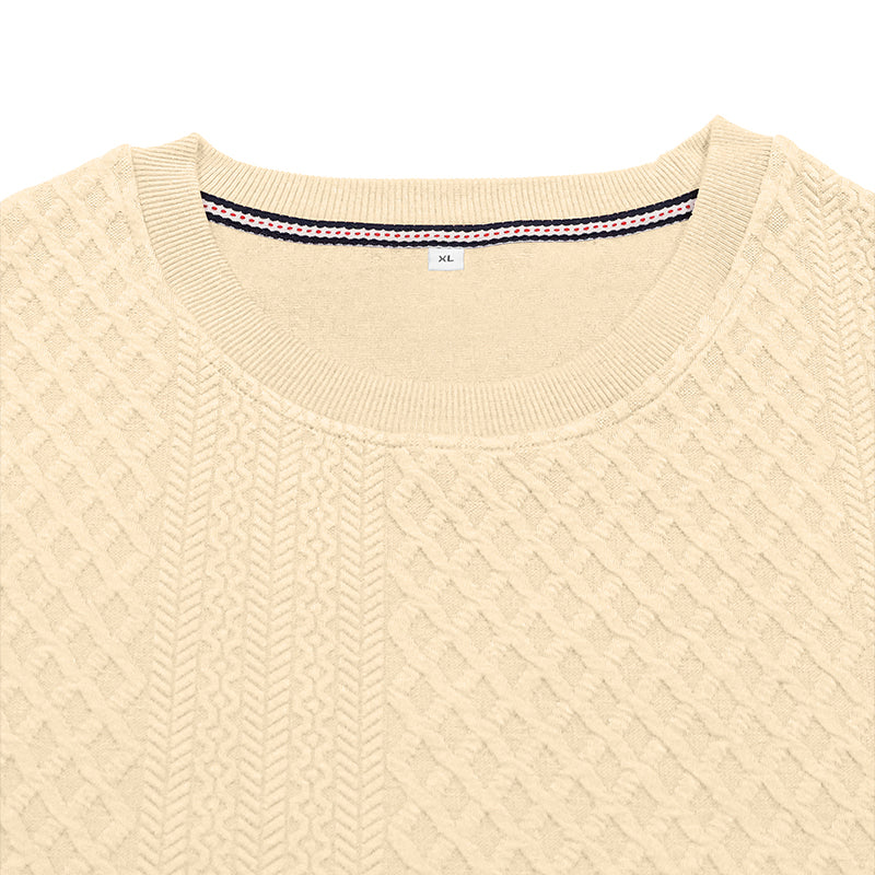 Arturo Textured Jacquard Crewneck Sweatshirt