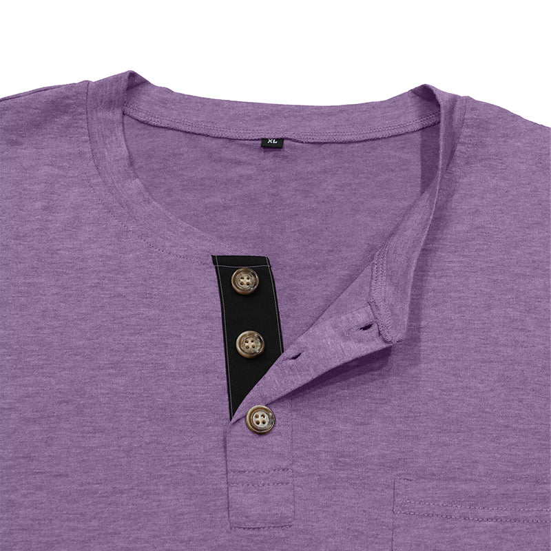 Men's Fashion Casual Henley  Shirts Sale