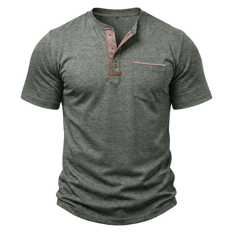 Vintage Henley Short Sleeve