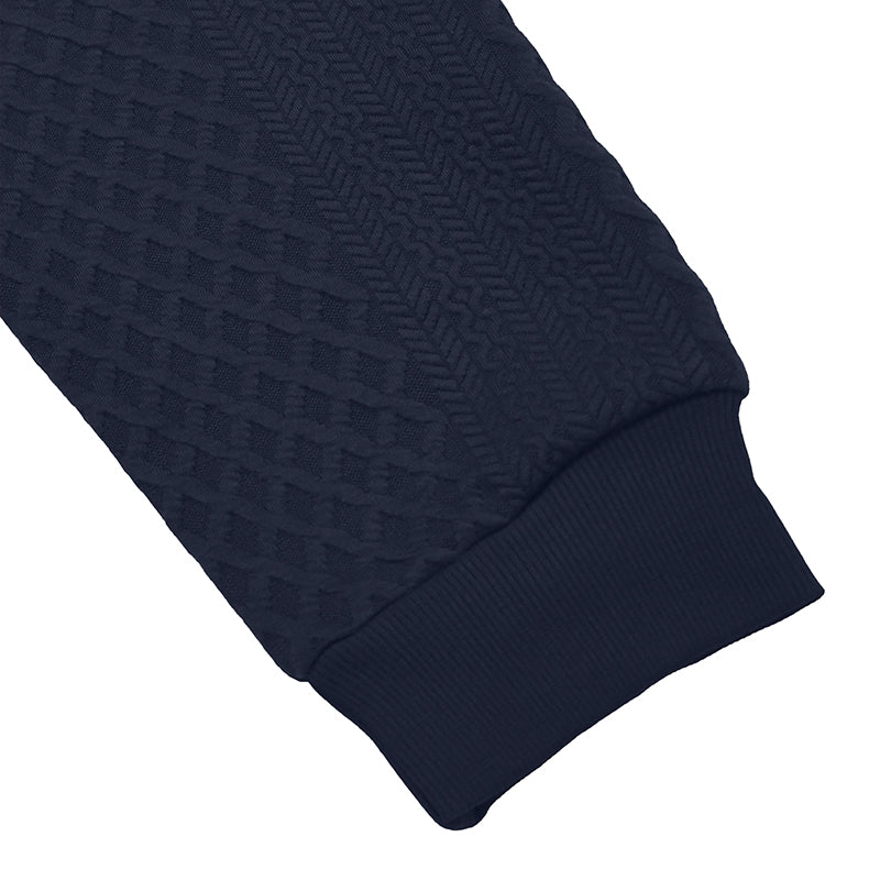 Arturo Textured Jacquard Crewneck Sweatshirt