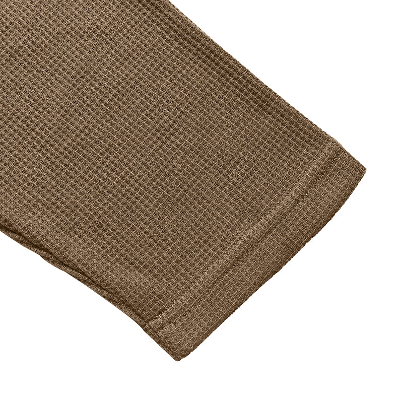 Julien Waffle Long-Sleeve Henley T-Shirt