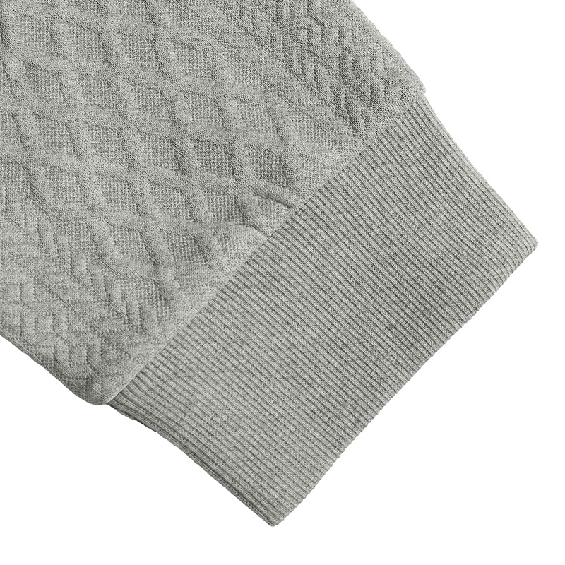 Textured Quarter-Zip Polo Shirt