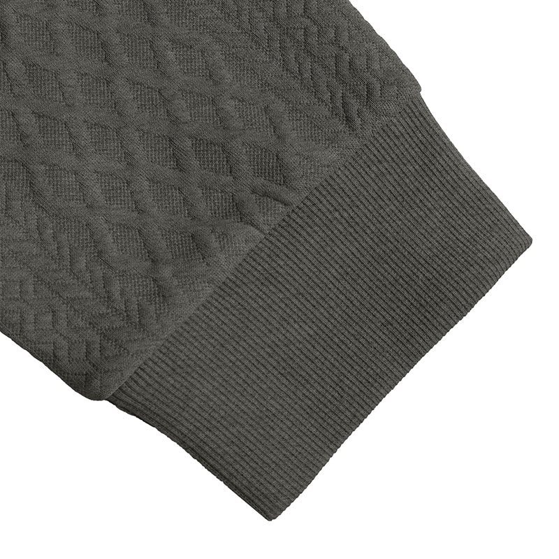 Textured Quarter-Zip Polo Shirt