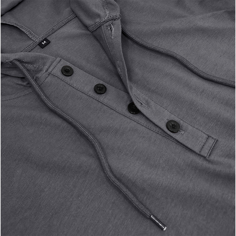 Abbott Short Sleeve Hooded Henley T-Shirt