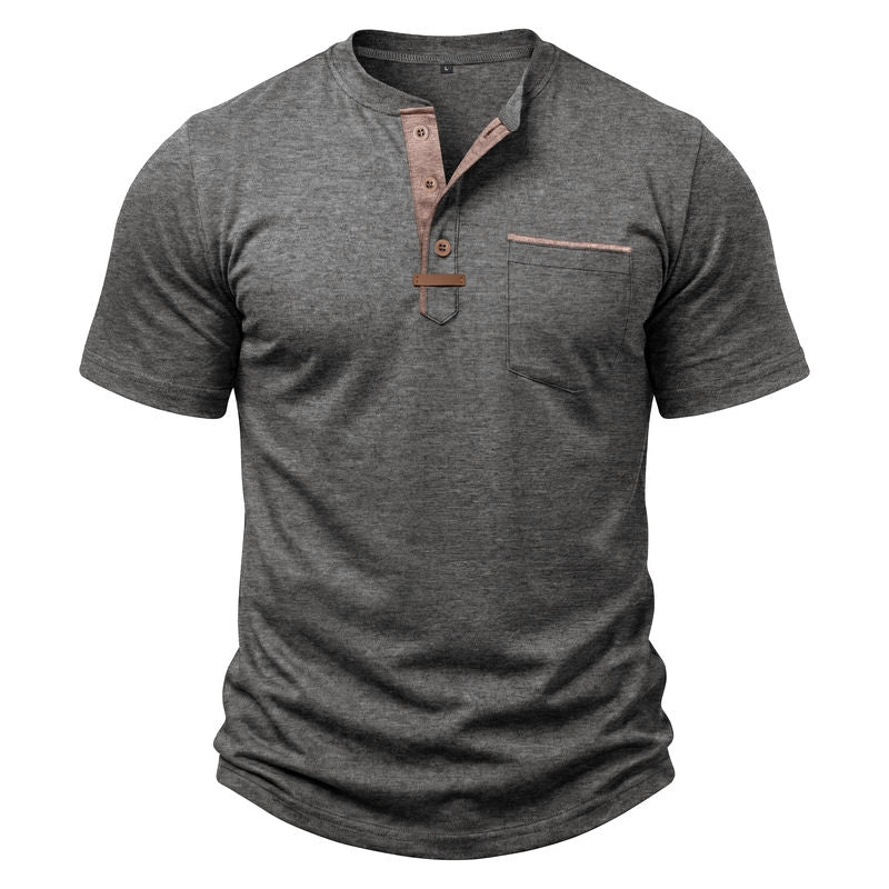 Vintage Henley Short Sleeve