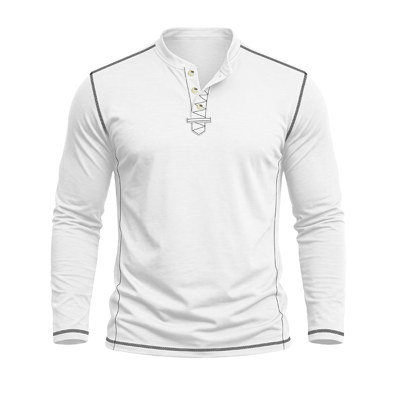 Daniel Long-Sleeve Henley T-Shirt